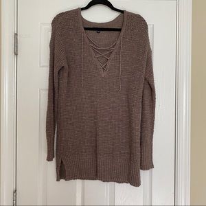 AEO Lace Up Sweater